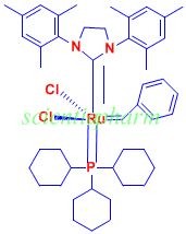 benzylidene-[1,3-bis(2,4,6-trimethylphenyl)imidazolidin-2-ylidene]-dichlororuthenium,tricyclohexylphosphane 99%