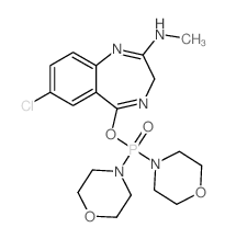 7-chloro-5-dimorpholin-4-ylphosphoryloxy-N-methyl-3H-1,4-benzodiazepin-2-amine 98% min