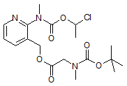 N-Methyl-N-(3-[((N-tert-butoxycarbonyl-N-methylamino)acetoxy)methyl]pyridin-2-yl)carbamic acid 1-chloroethyl ester 98%