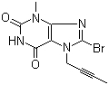 8-溴-7-（2-丁炔基）-3,7-二氢-3-甲基-1H-嘌呤-2，6-二酮