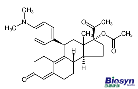 (11b)-17-(乙酰氧基)-11-[4-(二甲基氨基)苯基]-19-去甲孕甾-4,9-二烯-3,20-二酮