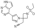 2-[1-ethylsulfonyl-3-[4-(7H-pyrrolo[2,3-d]pyrimidin-4-yl)pyrazol-1-yl]azetidin-3-yl]acetonitrile 99%