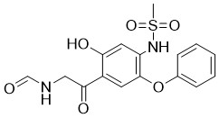 N-[4-[(甲酰氨基)乙酰基]-5-羟基-2-苯氧基苯基]甲烷磺酰胺